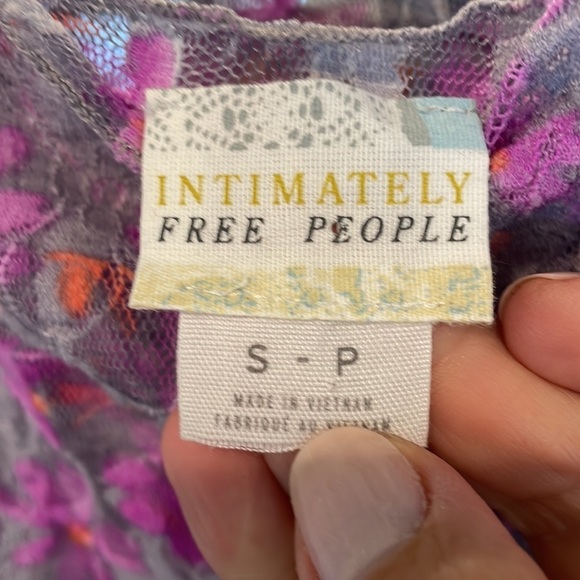 Free People Intimately Sheer Lace Floral Top - Picture 4 of 8